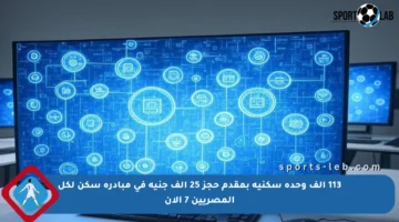 113 ألف وحدة سكنية بمقدم حجز 25 ألف جنيه في مبادرة سكن لكل المصريين 7 الآن